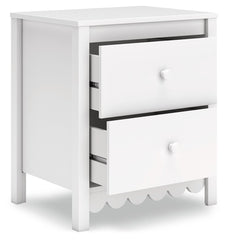 Hallityn - Two Drawer Night Stand - White