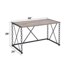 Jodie - Console Table (Same 92248) - Rustic Oak & Antique Black