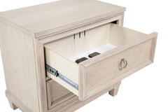 Pembroke - 2-Drawer Nightstand Bedside Table - Washed Oak