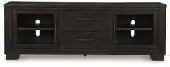 Galliden - Extra Large TV Stand - Black