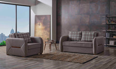 Ottomanson Speedy - Upholstered Convertible Loveseat With Storage