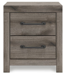 Graystorm - Two Drawer Night Stand - Brown Gray