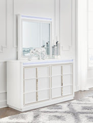 Chalanna - Dresser And Mirror - White