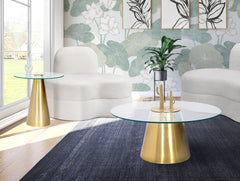Glassimo - End Table - Gold