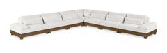 Turin - Chenille Fabric Upholstered Modular Sectional - Cream