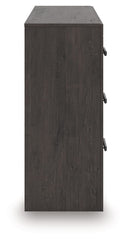 Prendonea - Six Drawer Dresser - Charcoal