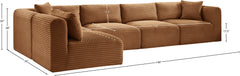 Shaggy - Fabric 5 Piece Modular Sectional