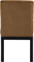 Evelyn - Dining Chair With Black Legs - Saddle