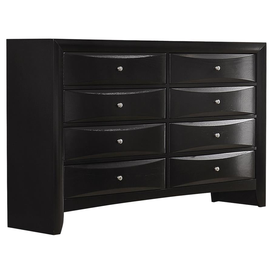Briana Black Eastern King Bed 4 Pc Set - MyWaynesHome #