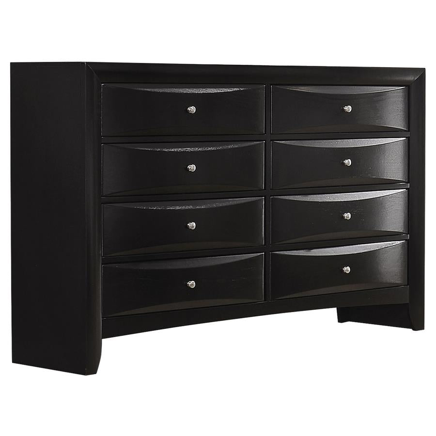 Briana Black Eastern King Bed 5 Pc Set - MyWaynesHome #