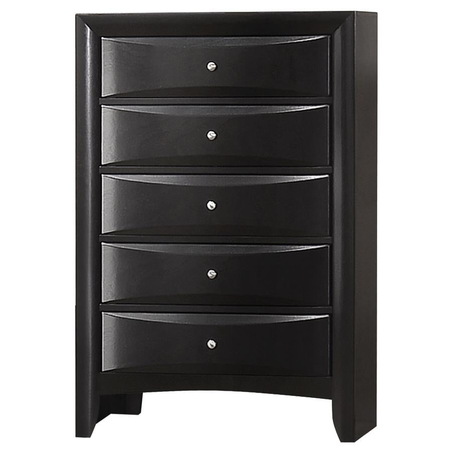Briana Black Eastern King Bed 5 Pc Set - MyWaynesHome #