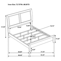 Briana Black California King Bed - MyWaynesHome #