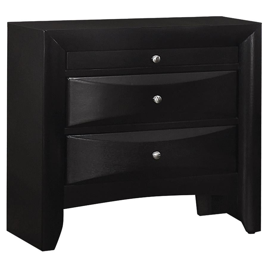 Briana Black Queen Bed 4 Pc Set - MyWaynesHome #