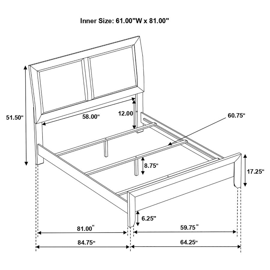 Briana Black Queen Bed - MyWaynesHome #