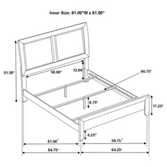 Briana Black Queen Bed - MyWaynesHome #