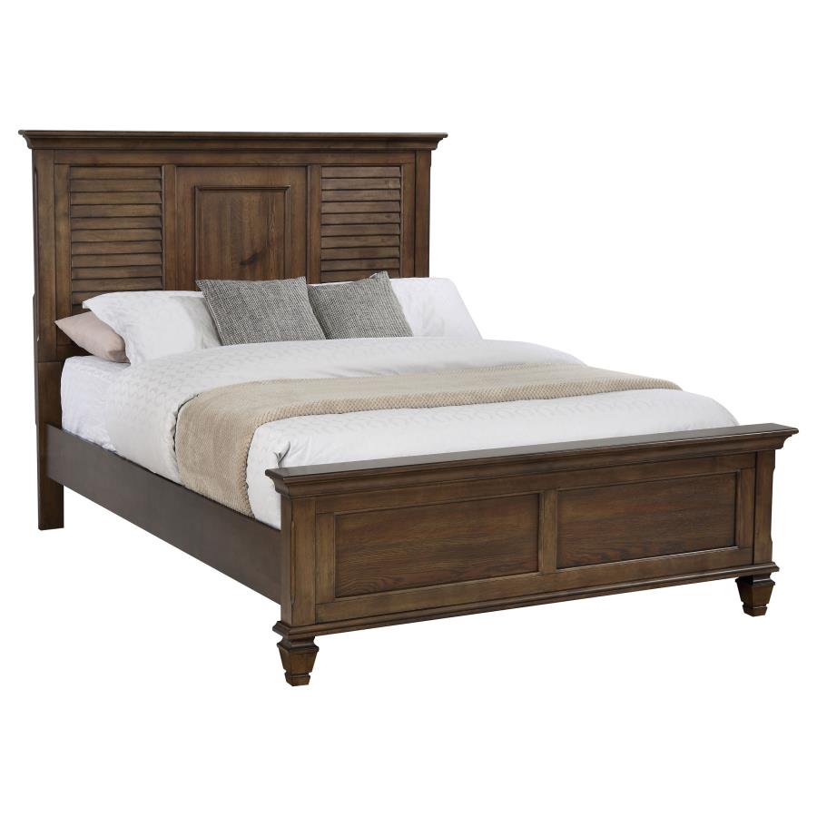 Franco Brown California King Bed 4 Pc Set - MyWaynesHome #