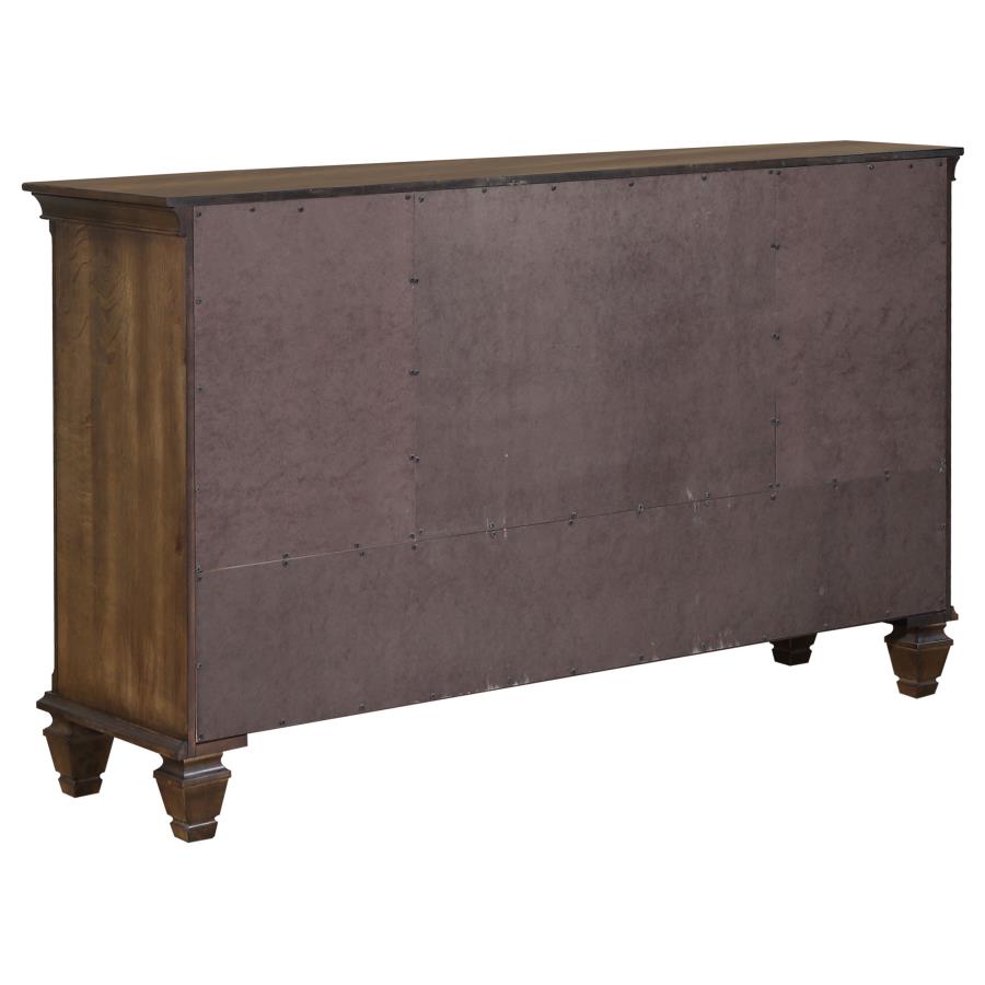 Franco Brown California King Bed 4 Pc Set - MyWaynesHome #