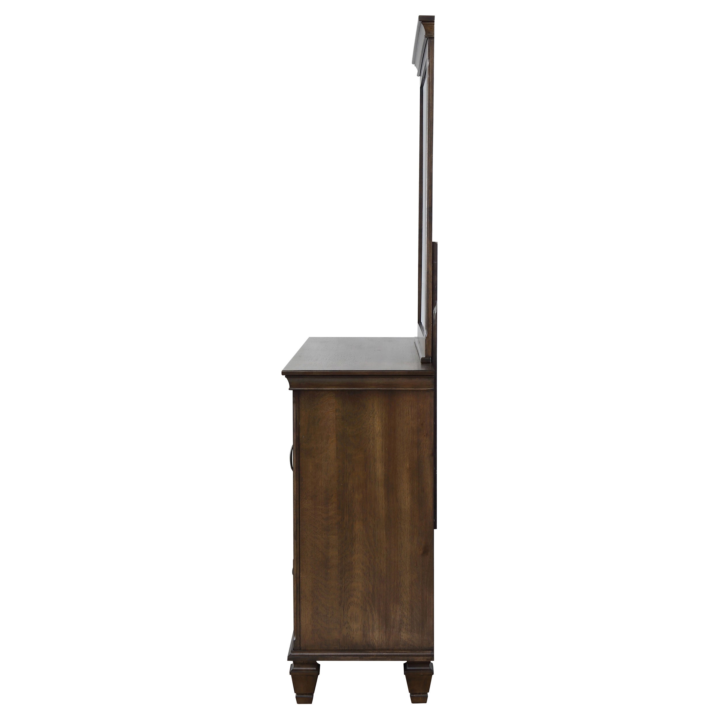 Franco 52-drawer Dresser With Mirror Burnished Oak - MyWaynesHome #