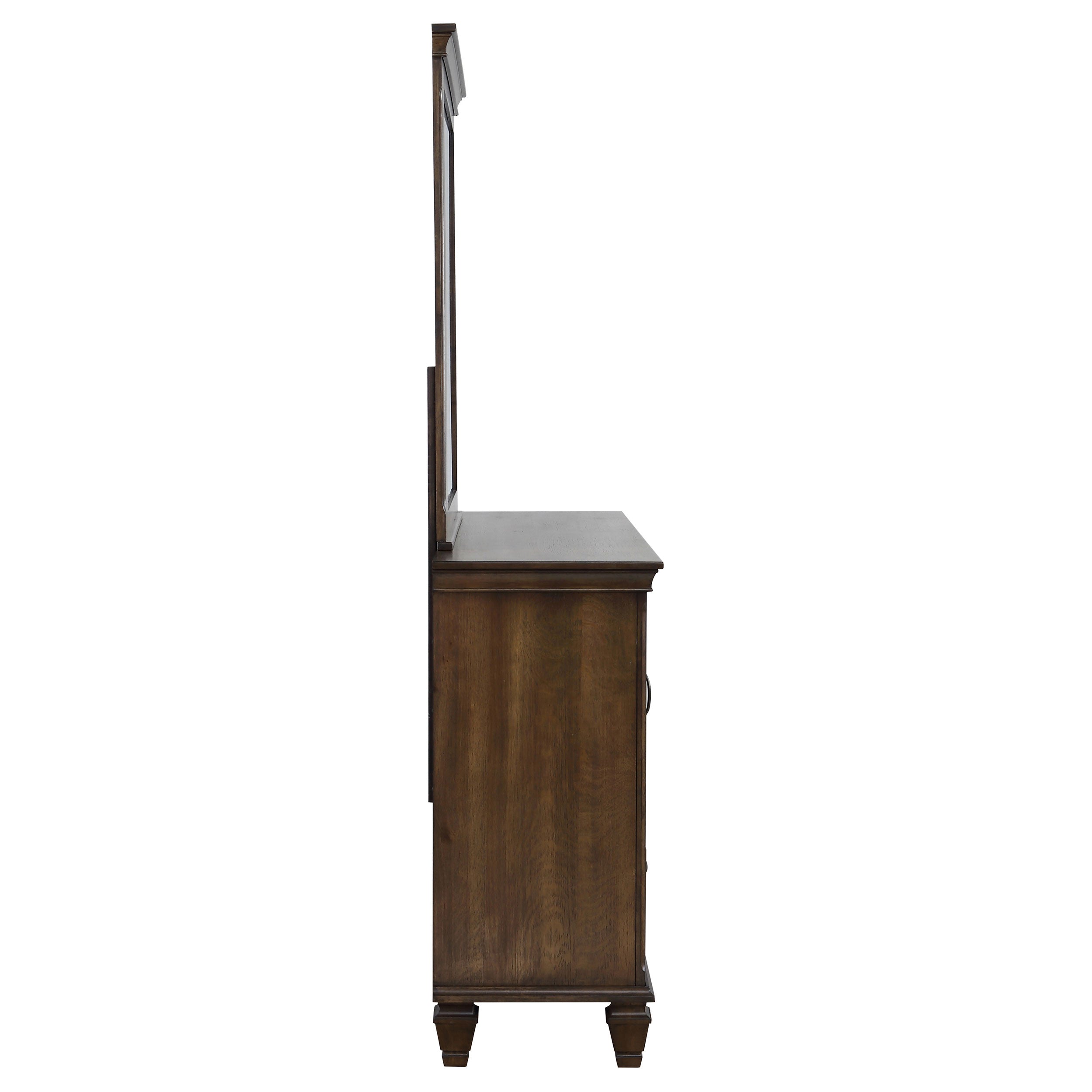 Franco 52-drawer Dresser With Mirror Burnished Oak - MyWaynesHome #