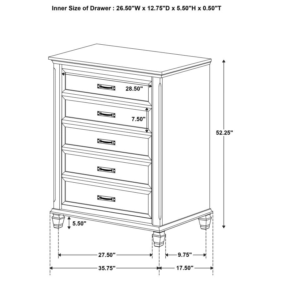 Franco Brown Chest - MyWaynesHome #