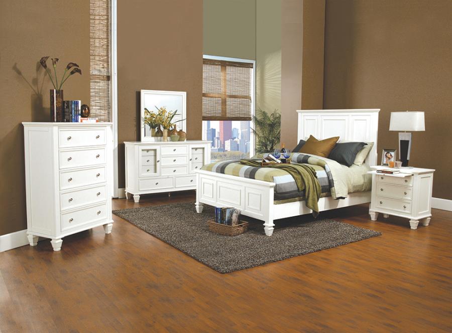 Sandy Beach Ivory Queen Bed 5 Pc Set - MyWaynesHome #