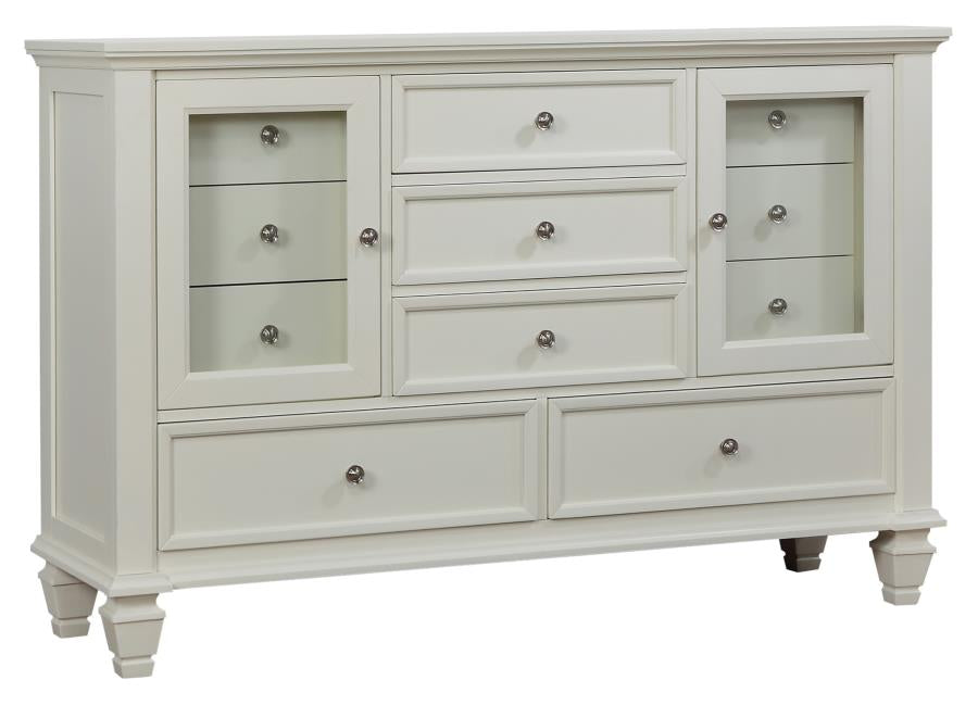 Sandy Beach Ivory Queen Bed 5 Pc Set - MyWaynesHome #