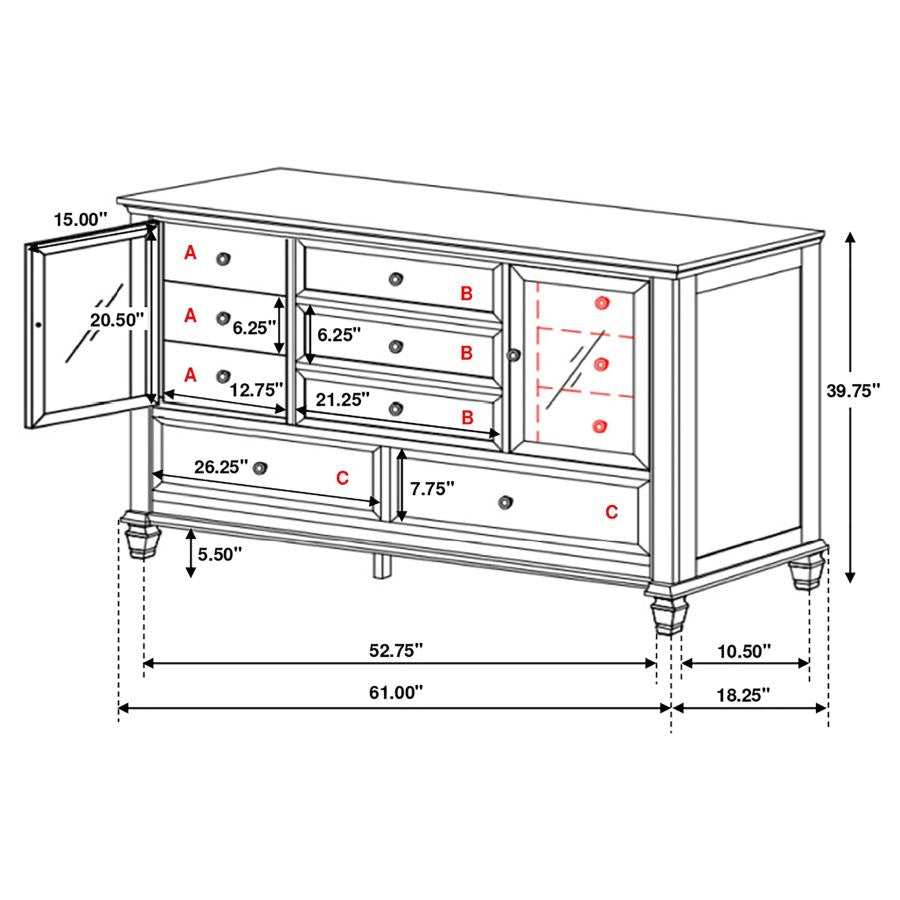 Sandy Beach Ivory Dresser - MyWaynesHome #
