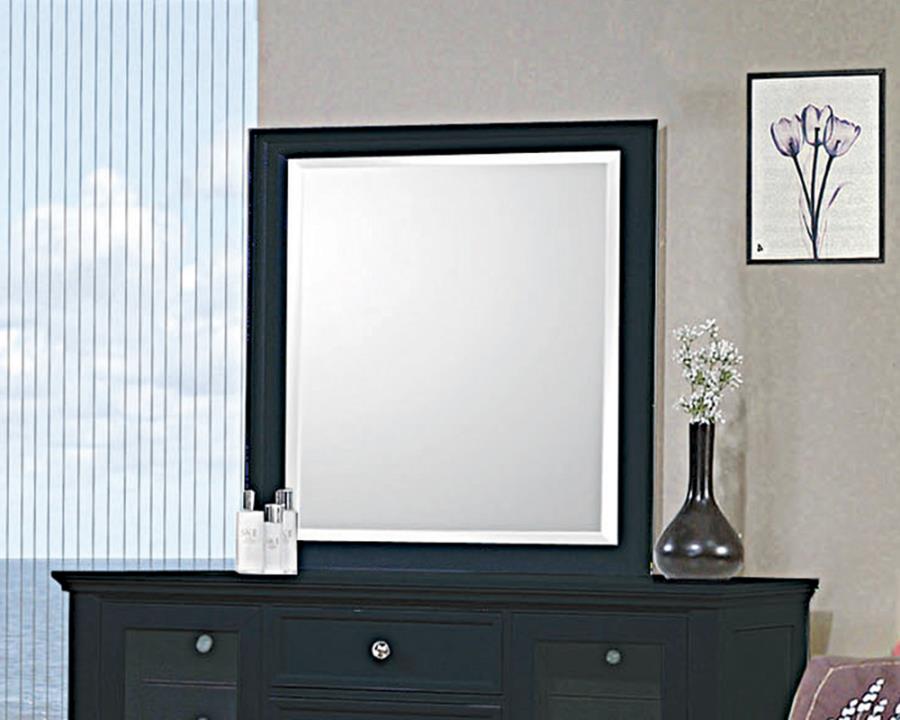 Sandy Beach Black Dresser Mirror - MyWaynesHome #