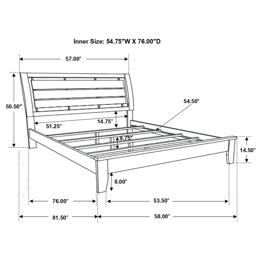 Serenity Brown Full Bed - MyWaynesHome #