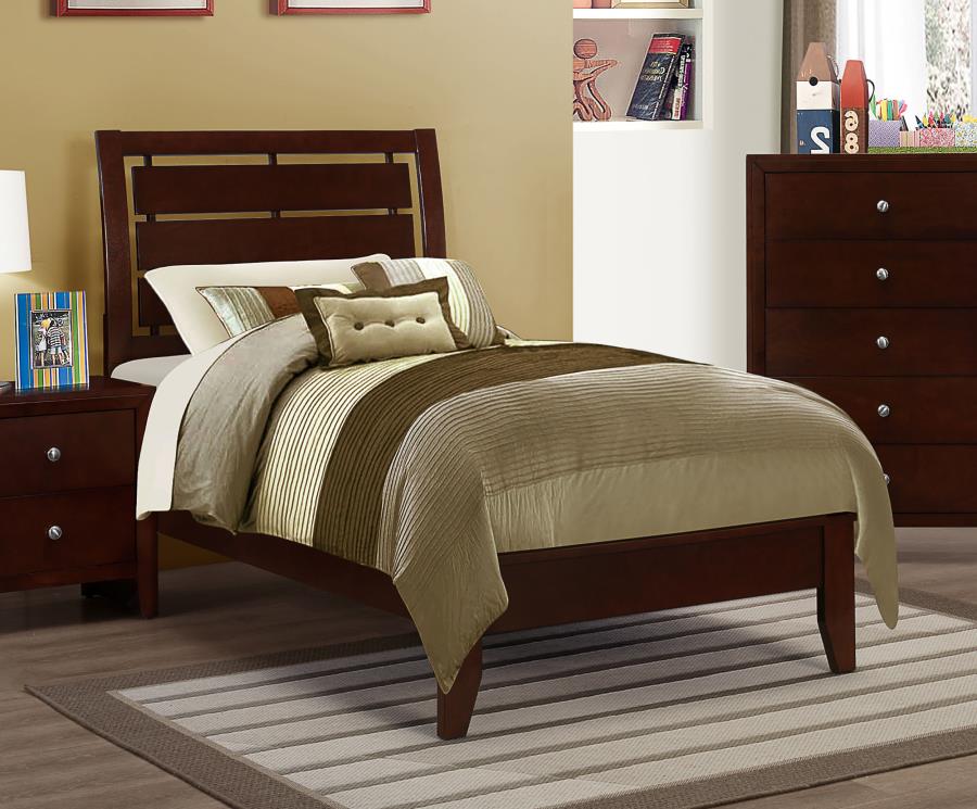 Serenity Brown Twin Bed - MyWaynesHome #