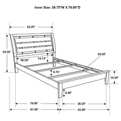Serenity Brown Twin Bed - MyWaynesHome #