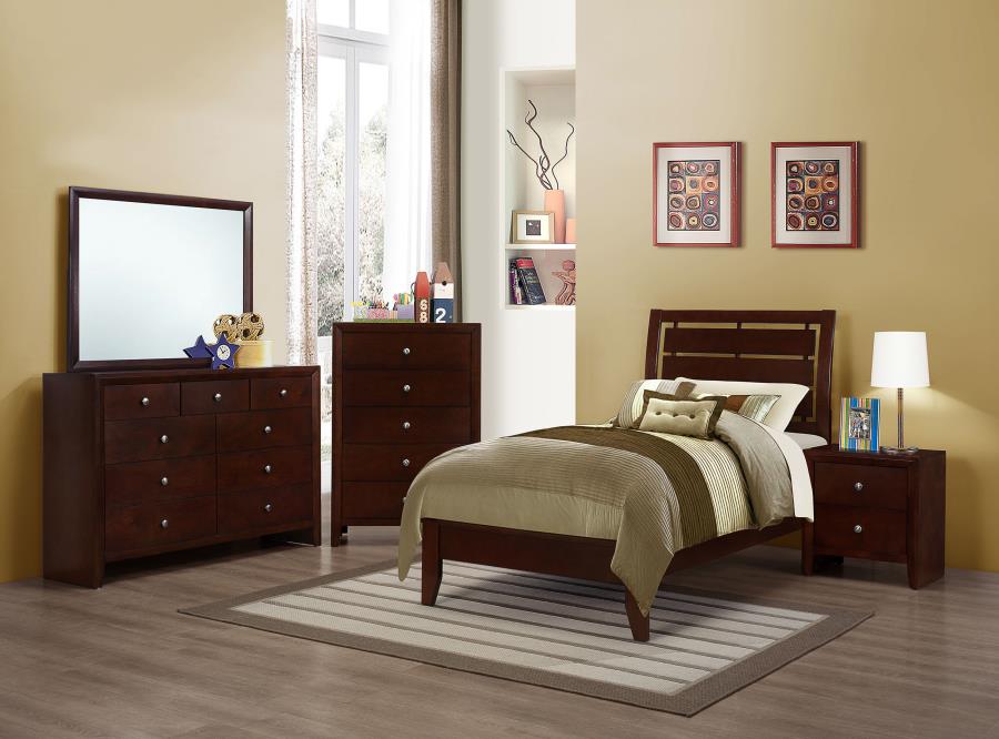 Serenity Brown Twin Bed - MyWaynesHome #