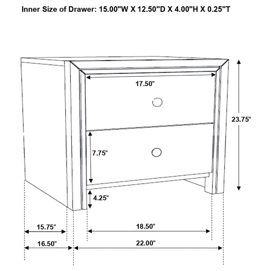 Serenity Brown Nightstand - MyWaynesHome #