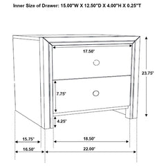 Serenity Brown Nightstand - MyWaynesHome #