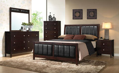 Carlton Brown Full Bed 4 Pc Set - MyWaynesHome #