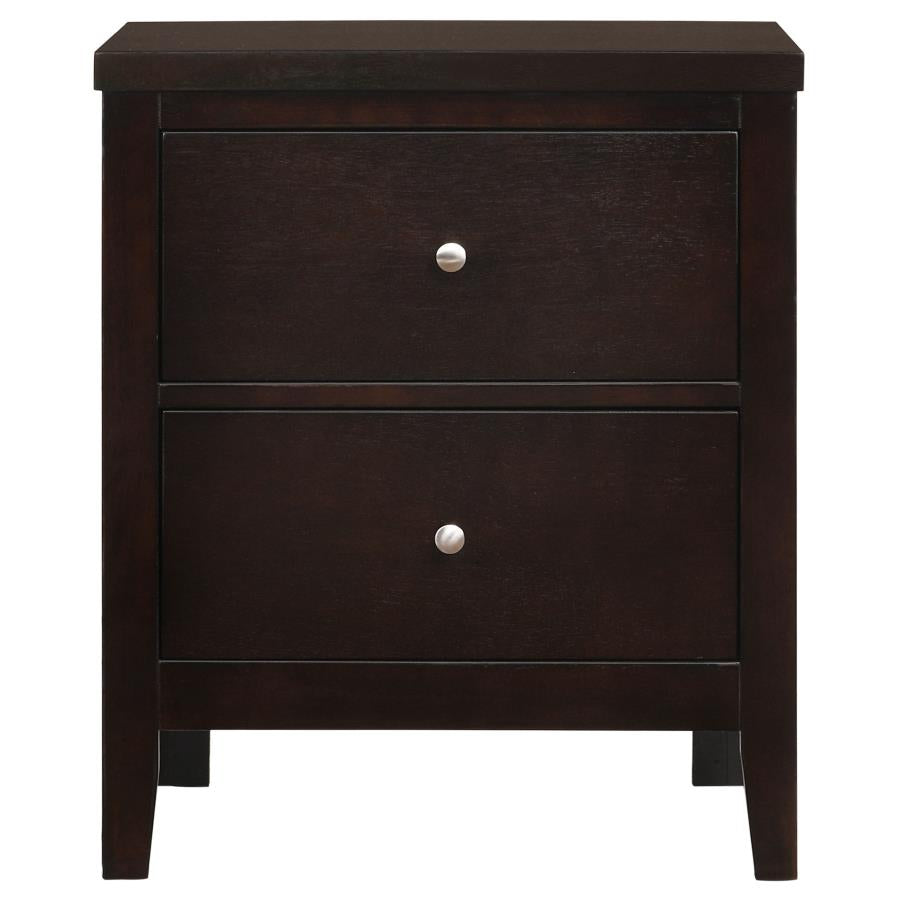 Carlton Brown Eastern King Bed 4 Pc Set - MyWaynesHome #