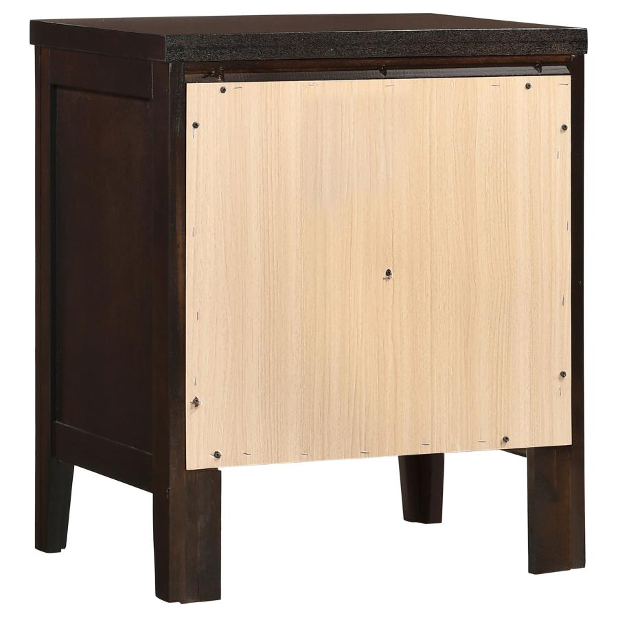 Carlton Brown Eastern King Bed 4 Pc Set - MyWaynesHome #