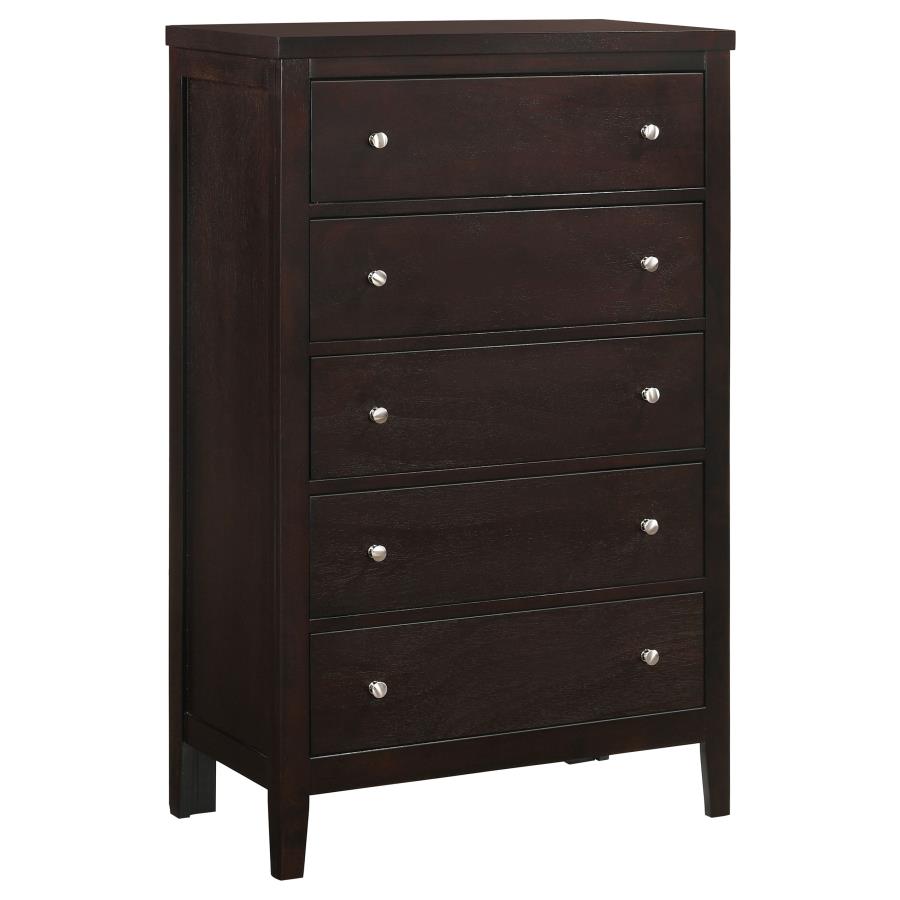 Carlton Brown Eastern King Bed 5 Pc Set - MyWaynesHome #