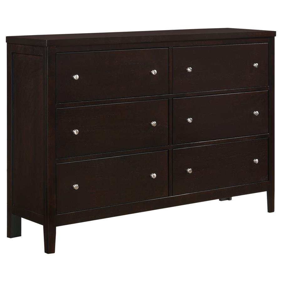 Carlton Brown Queen Bed 4 Pc Set - MyWaynesHome #