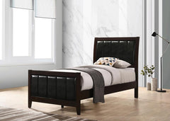 Carlton Brown Twin Bed 5 Pc Set - MyWaynesHome #