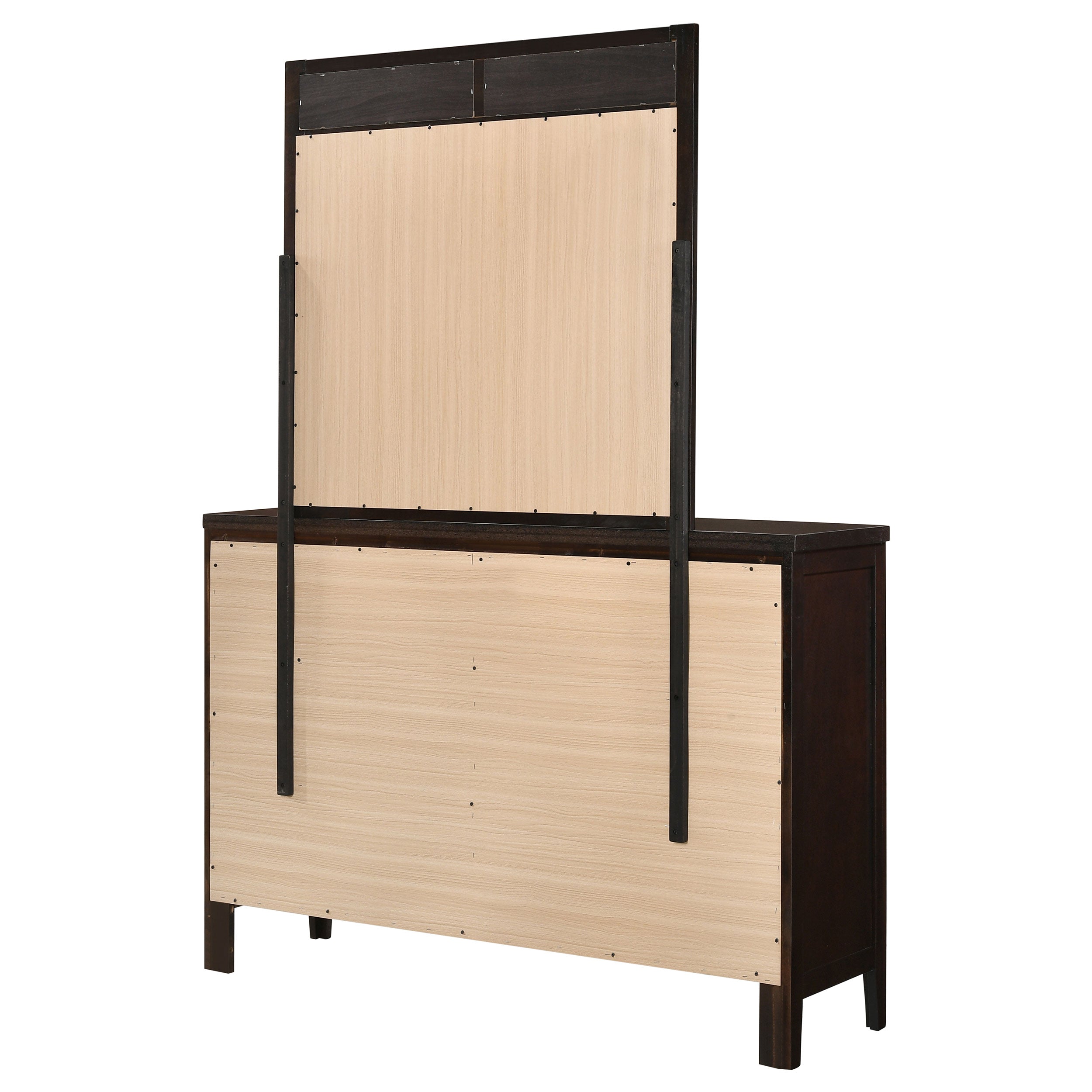 Carlton 6-drawer Dresser With Mirror Cappuccino - MyWaynesHome #