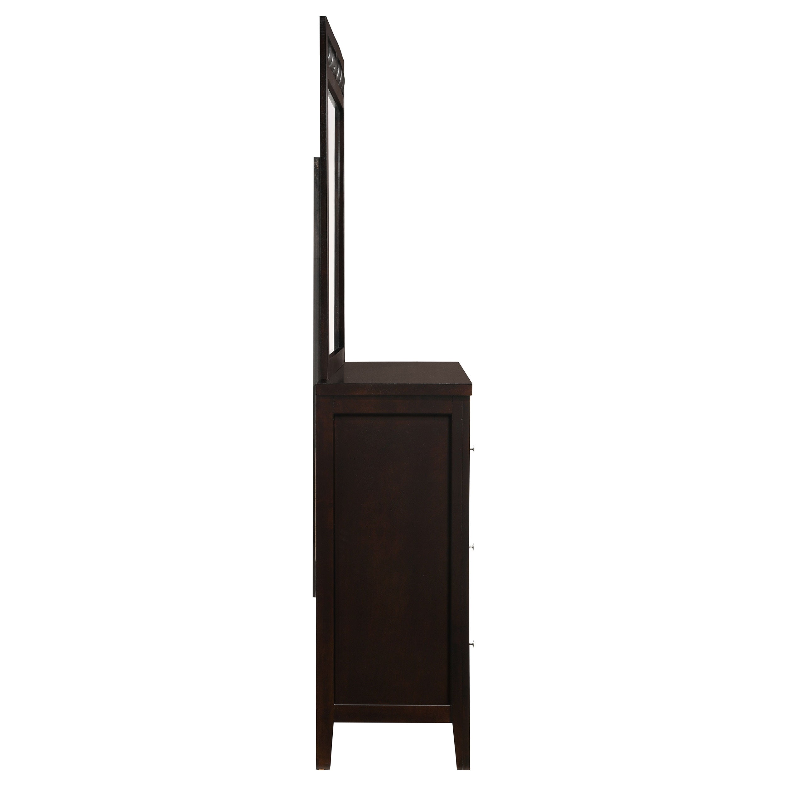 Carlton 6-drawer Dresser With Mirror Cappuccino - MyWaynesHome #