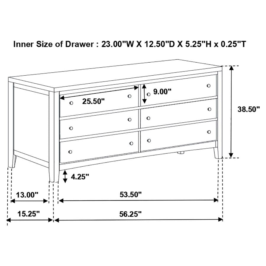 Carlton Brown Dresser - MyWaynesHome #