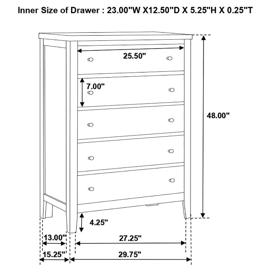 Carlton Brown Chest - MyWaynesHome #