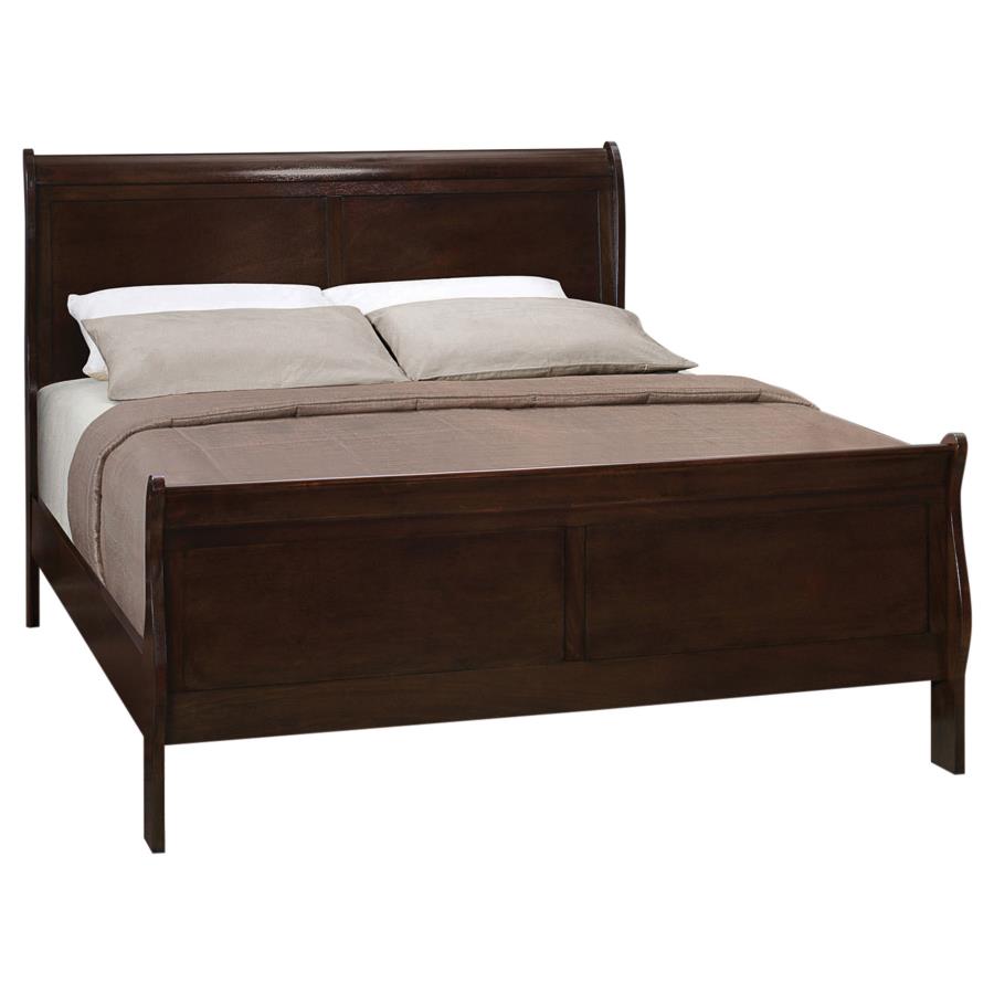 Louis Philippe Brown Eastern King Bed - MyWaynesHome #