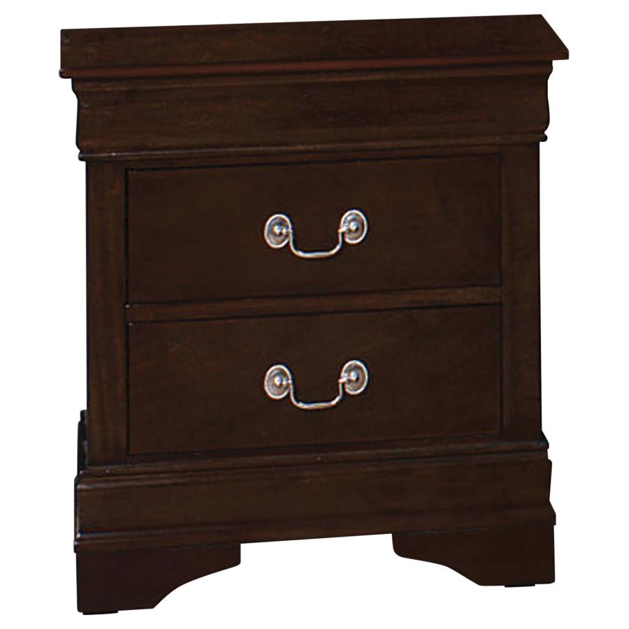 Louis Philippe Brown Twin Bed 4 Pc Set - MyWaynesHome #