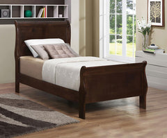 Louis Philippe Brown Twin Bed - MyWaynesHome #