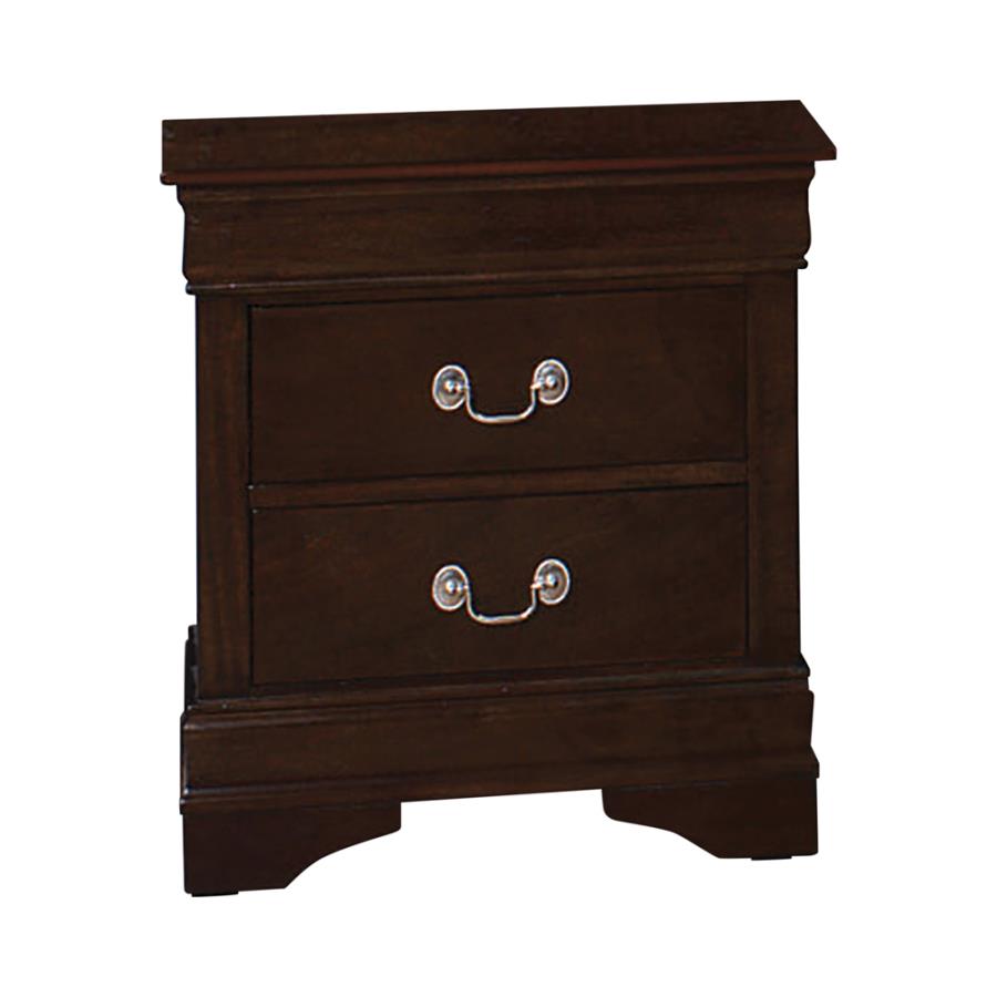 Louis Philippe Brown Queen Bed 5 Pc Set - MyWaynesHome #
