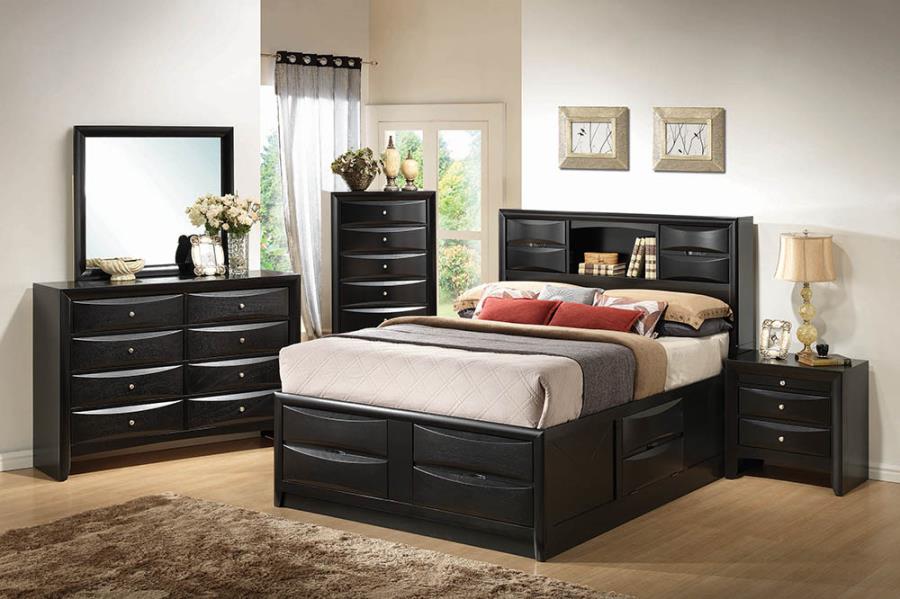 Briana Black Eastern King Storage Bed - MyWaynesHome #
