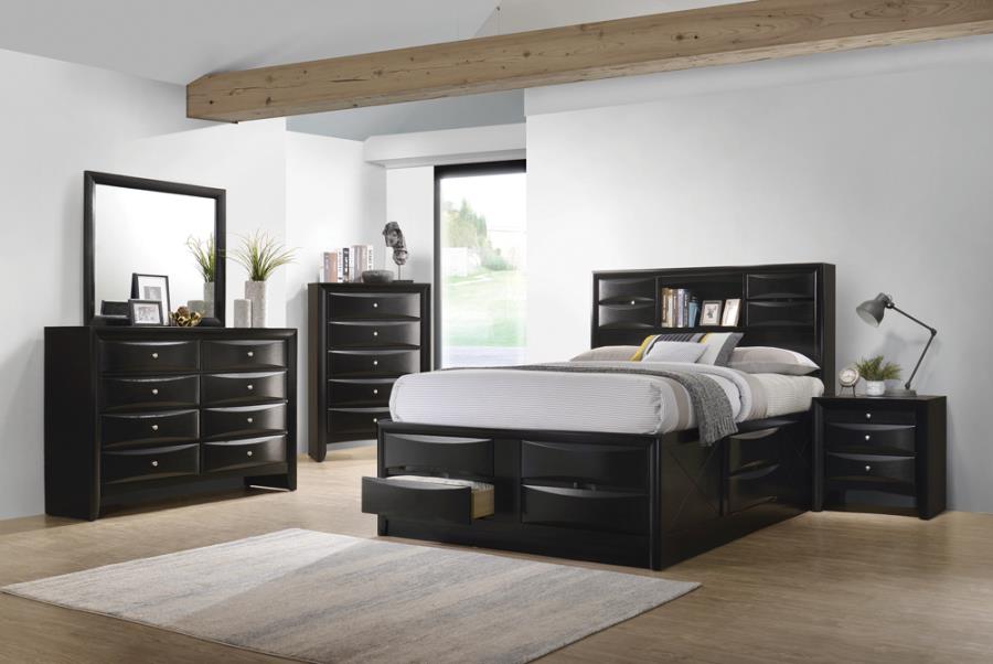 Briana Black Queen Storage Bed - MyWaynesHome #